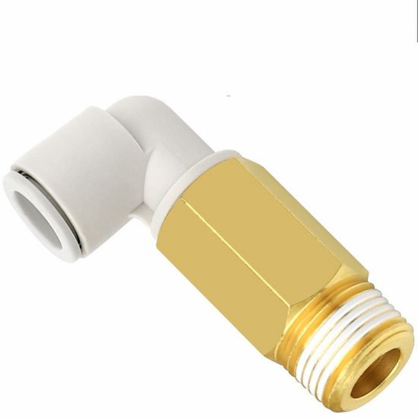 Khuỷu tay đẩy vào bằng ren nam mở rộng dòng KQ2W